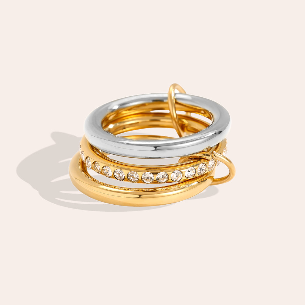 Damenring mit drei Ringen – Trendiger 3er Ring