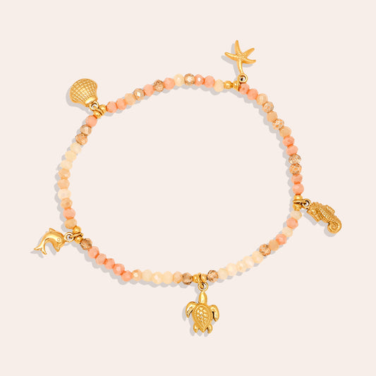 Armband im Ocean Life Design mit zarten Kristallen