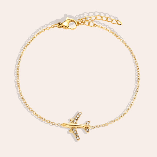 Armband mit Flugzeug-Anhänger – perfekter Schmuck für Fernweh und Abenteuerlust
