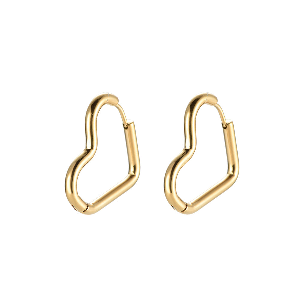 Big Heart Ohrringe – auffällige, herzförmige Ohrringe für einen romantischen und modernen Look.