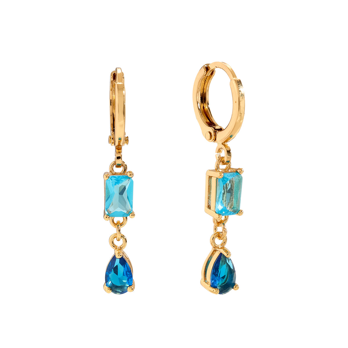 Blue Line Ohrringe – Elegante Ohrringe mit blauen Akzenten für einen modernen Look