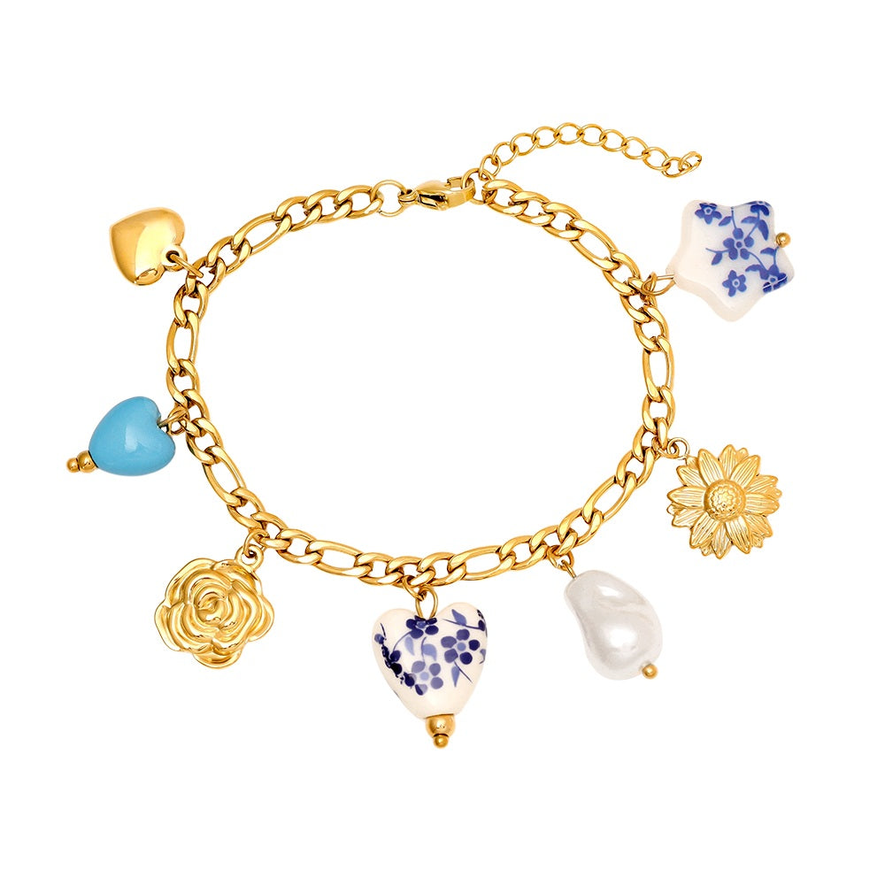 Charms Armband mit verschiedenen Anhängern