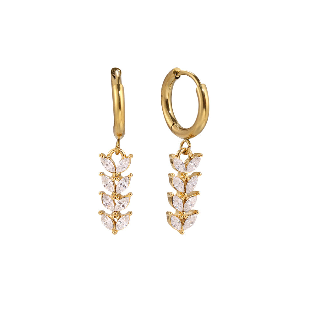 Filigrane Foliage Ohrringe mit Blätter-Design