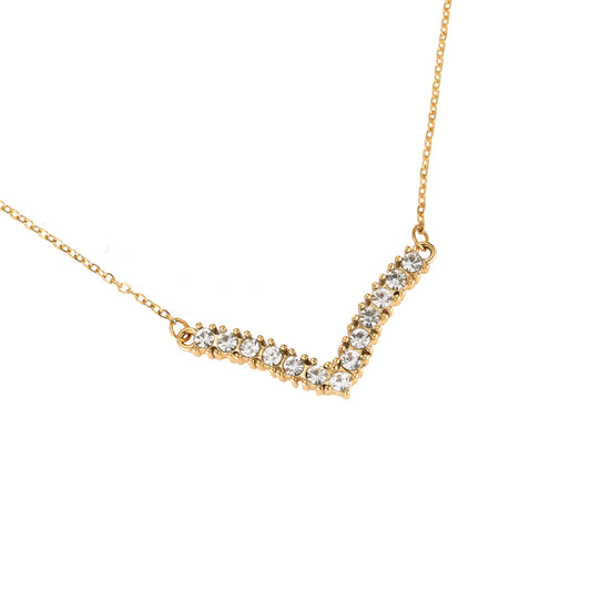 Halskette Diamond Shine, ideal für ein glamouröses und stilvolles Outfit.