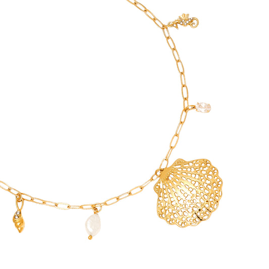 Ocean and Charms Halskette – stilvoller Schmuck mit Meeresflair