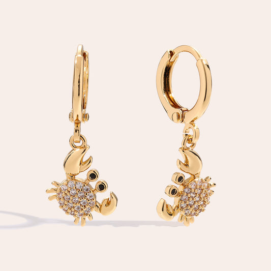 Trendige Krabben-Ohrringe für maritime Schmuck-Looks mit Charakter