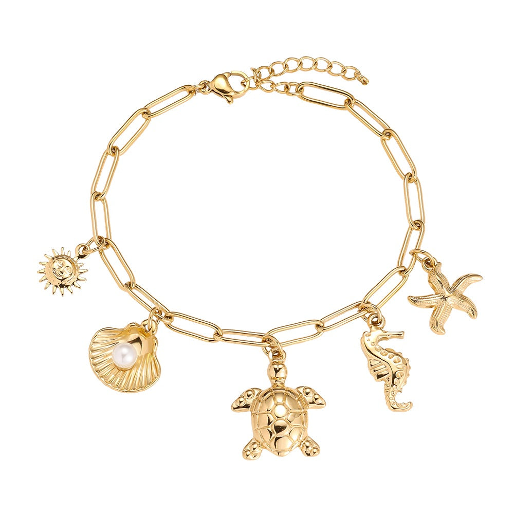 Ocean Love Armband mit maritimem Design – perfekt für einen sommerlichen Look.