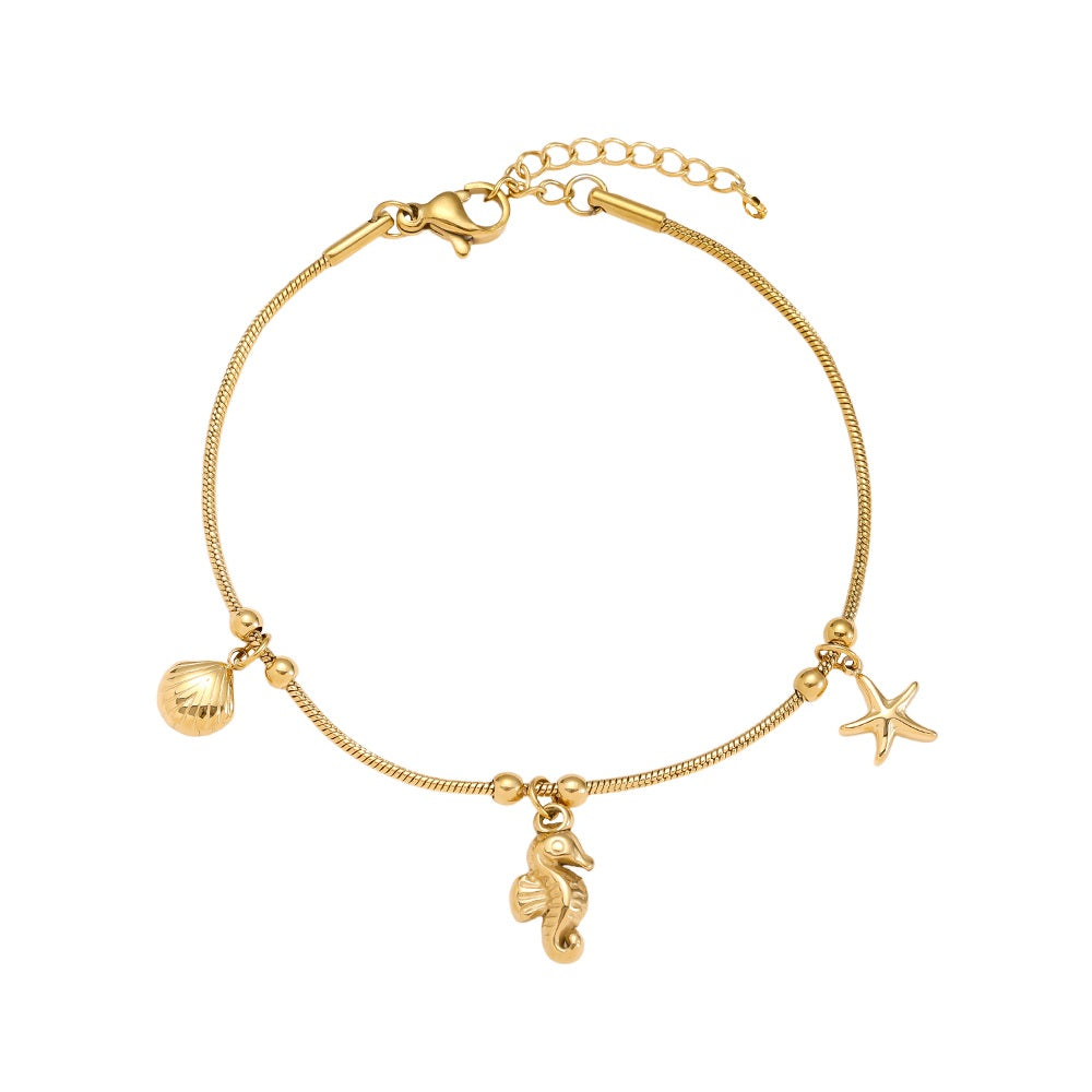 Seehorse Armband mit maritimem Anhänger für sommerliche Looks