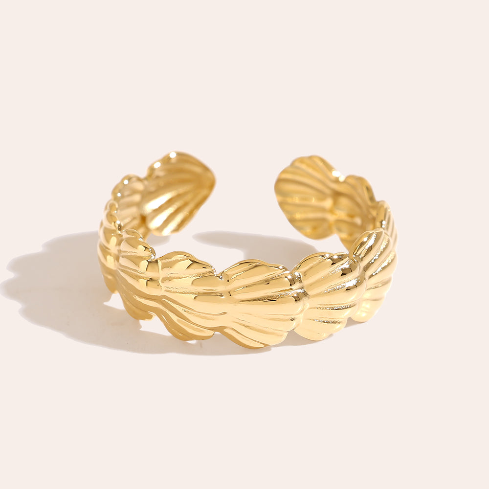 Shell Ring – Trendiger Ring mit Muschel-Details für einen natürlichen Look