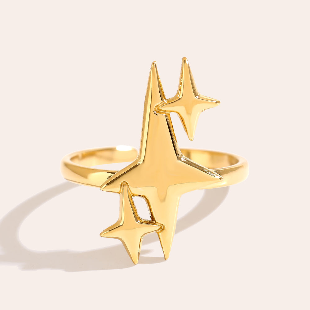 Schlichter Sternring – Elegantes und minimalistisches Design für den Alltag.