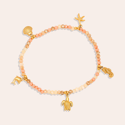 Armband im Ocean Life Design mit zarten Kristallen