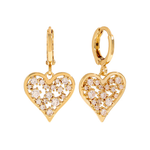 Funkelnde Bright Heart Ohrringe – stilvolles Herzdesign für einen besonderen Look.