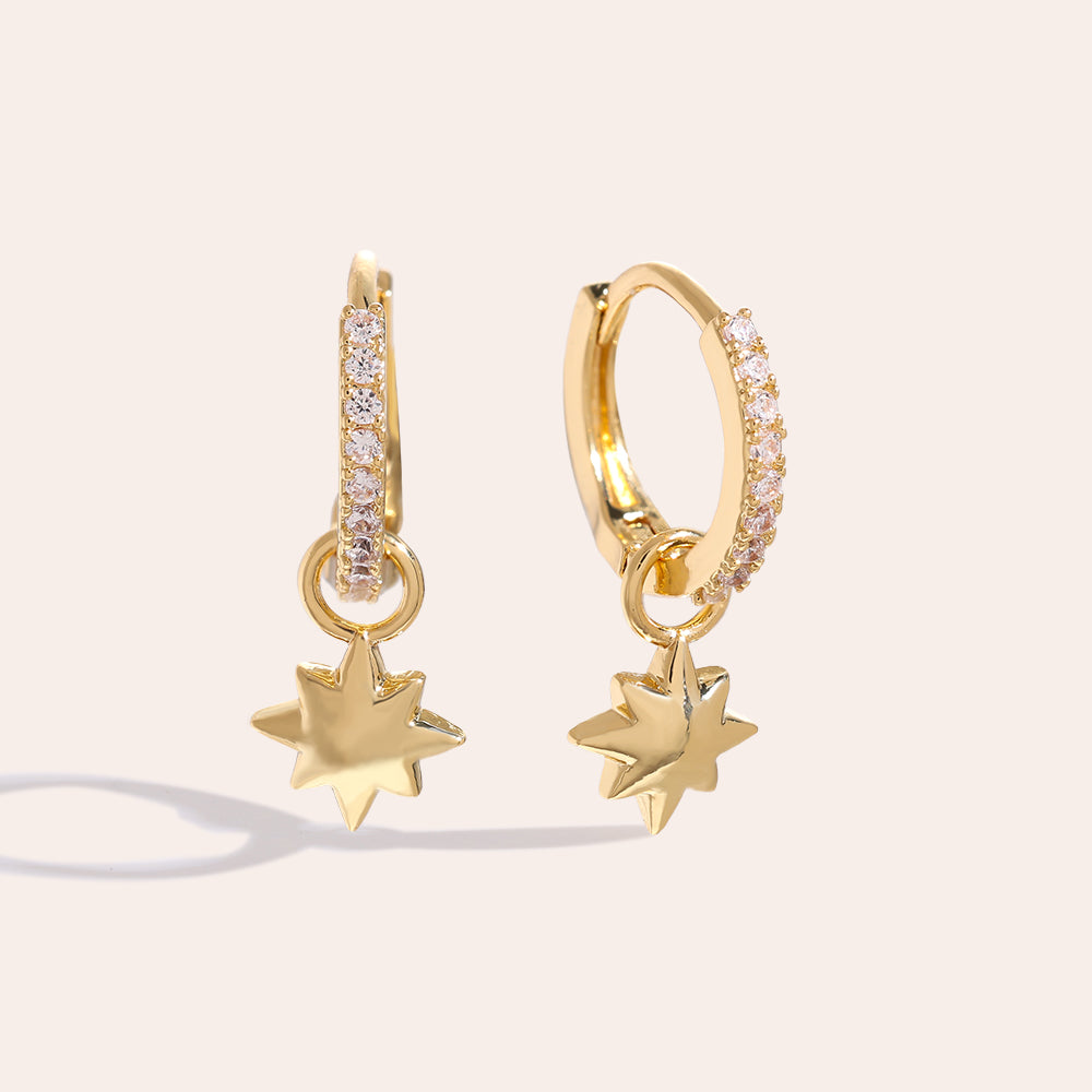Brilliant Star Ohrringe – Schlichte Ohrringe mit einem Stern für einen strahlenden Auftritt
