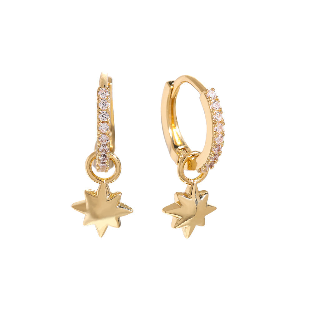 Brilliant Star Ohrringe – Elegante Ohrringe mit einem Stern-Design für einen glamourösen Look