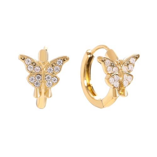 Zarte Butterfly Ohrringe mit filigranem Schmetterlings-Design – ideal für einen eleganten Look.