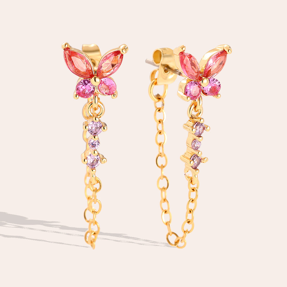 Zarte Cute Butterfly Ohrstecker – femininer Schmuck mit Schmetterlingsmotiv