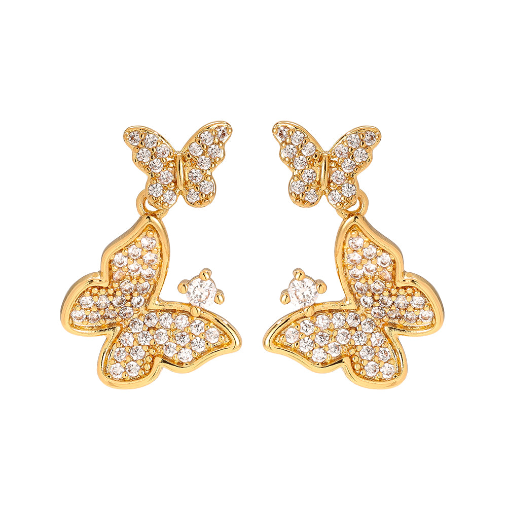Zarte Butterfly Ohrstecker mit elegantem Schmetterlingsdesign