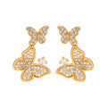 Zarte Butterfly Ohrstecker mit elegantem Schmetterlingsdesign