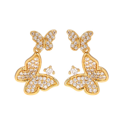 Zarte Butterfly Ohrstecker mit elegantem Schmetterlingsdesign