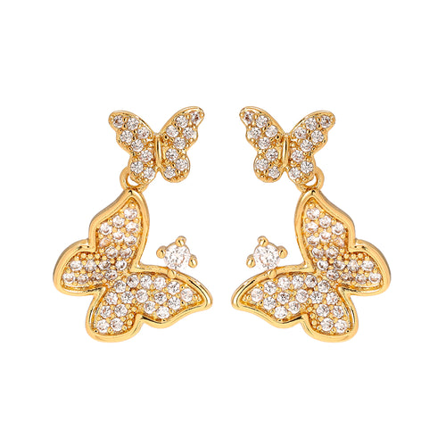 Zarte Butterfly Ohrstecker mit elegantem Schmetterlingsdesign
