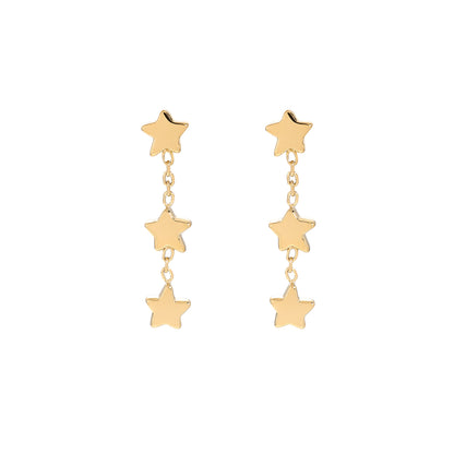 Chain Stars Ohrstecker – Zarte Ohrstecker mit Ketten- und Stern-Design für einen eleganten Look