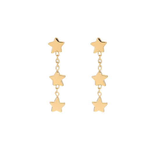 Chain Stars Ohrstecker – Zarte Ohrstecker mit Ketten- und Stern-Design für einen eleganten Look