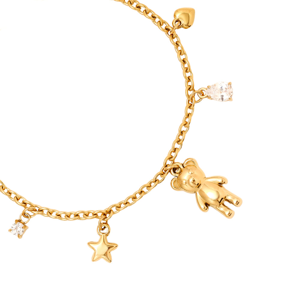 Armband mit Bärchen-Charms – trendiger Schmuck für dein Handgelenk