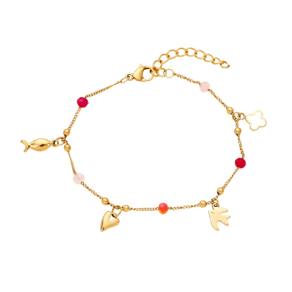 Charms Armband mit feinen Anhängern