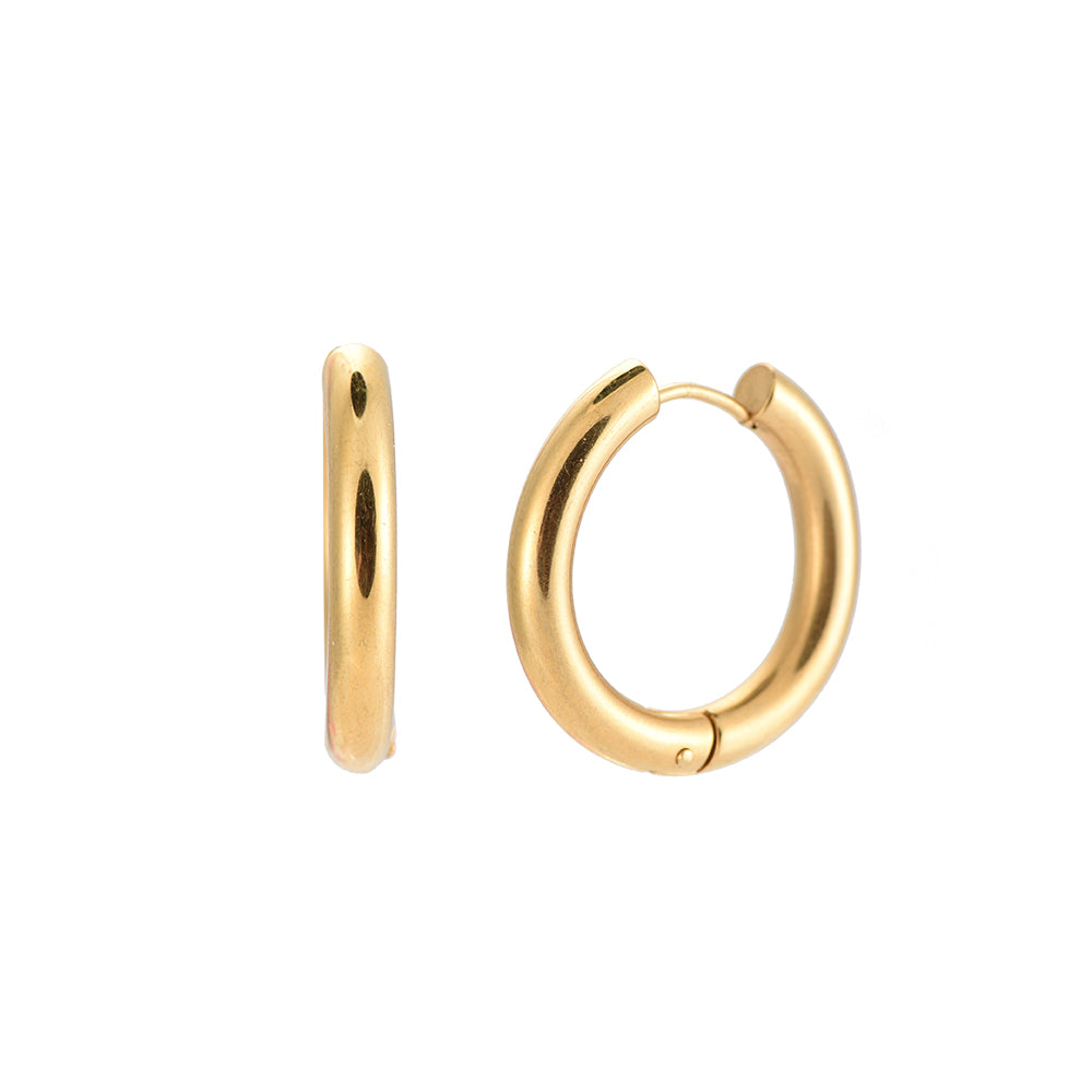 Classic Round Ohrringe – Schlichte Ohrringe im runden Design für einen eleganten Look