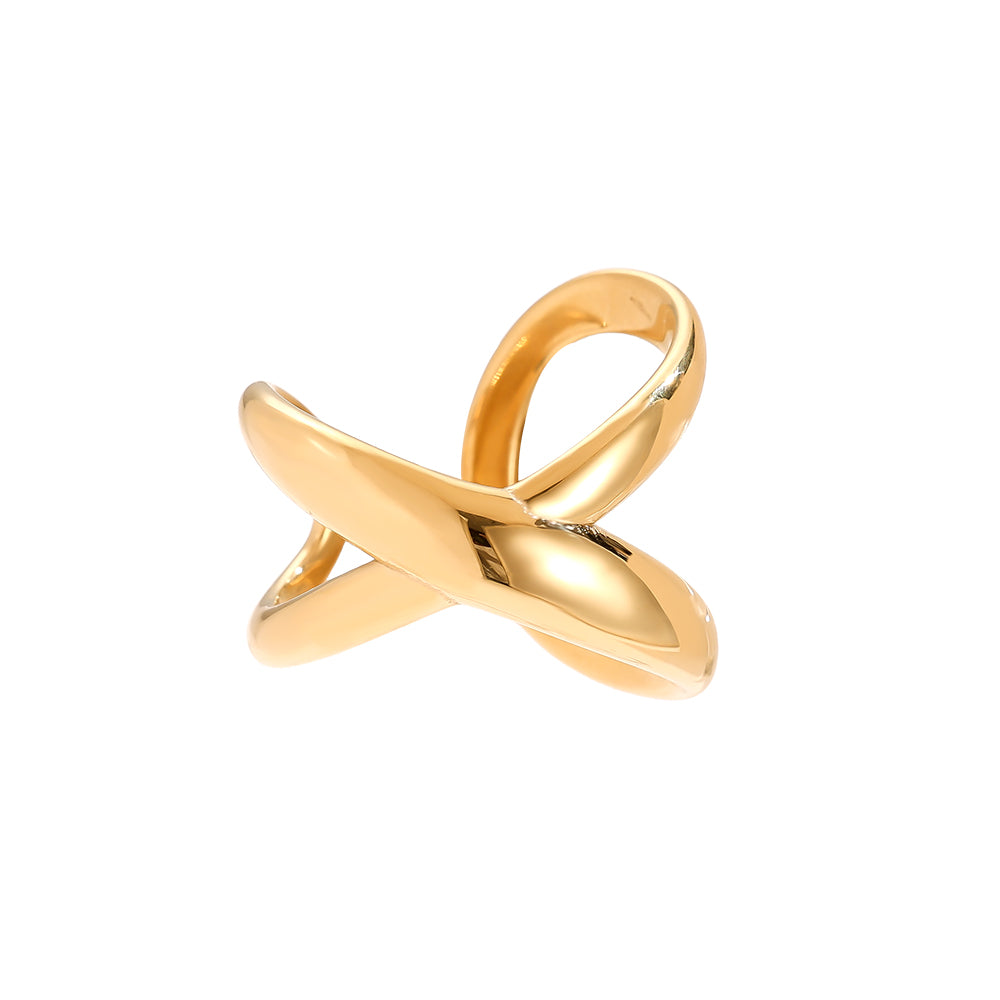 Classic X Ring mit elegantem X-Motiv für Damen