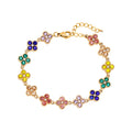 Color Flower Armband – stilvolles Armband mit farbigem Blumen-Design
