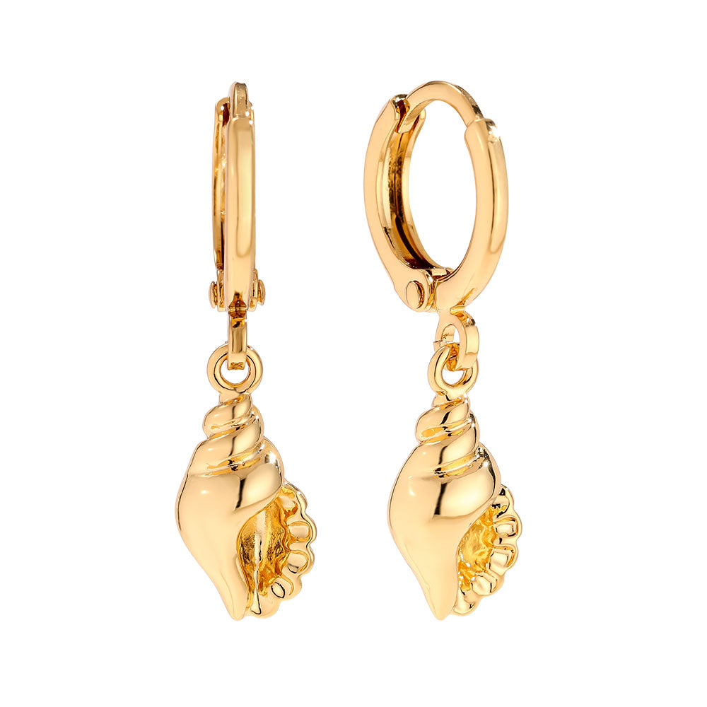 Maritimer Ohrschmuck im Conch-Design für Damen