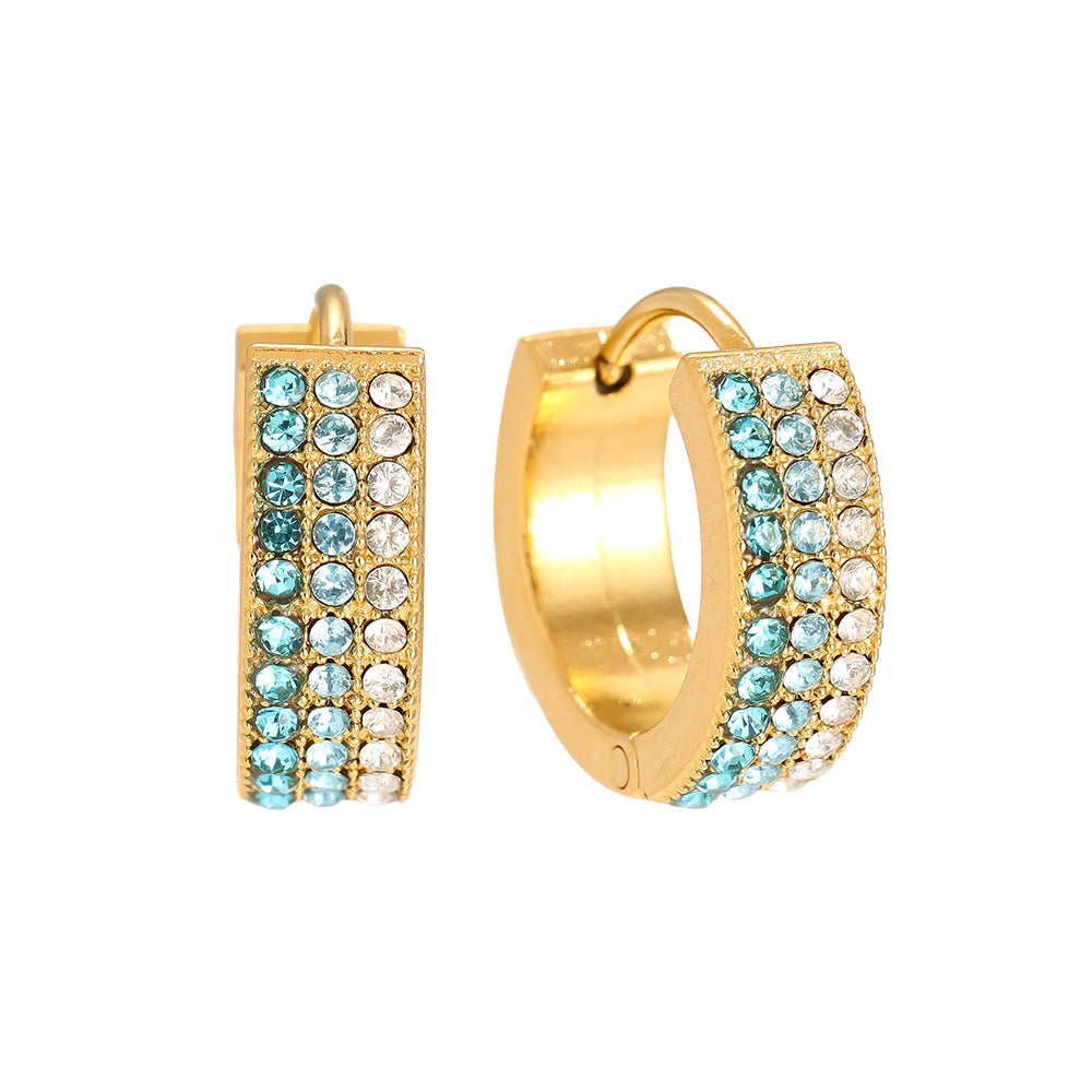 Glänzende Diamond Hoop Ohrringe für elegante und moderne Looks