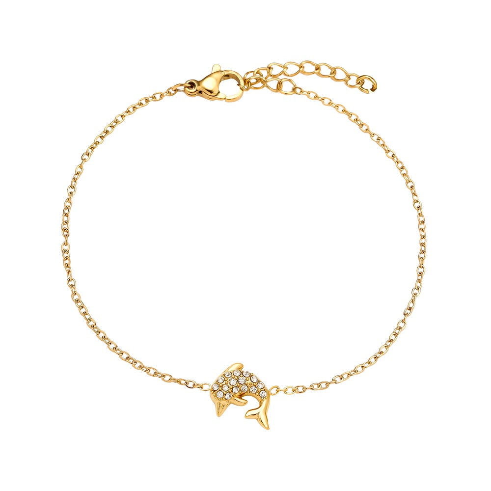 Zartes Delfin Armband als stilvoller Schmuck mit Meeresmotiv