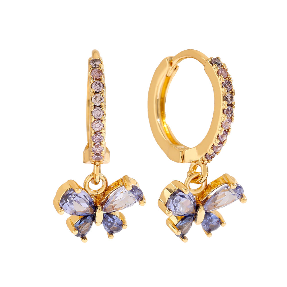 Glanzvolle Diamond Butterfly Ohrringe – luxuriöser Schmuck für deinen Look.