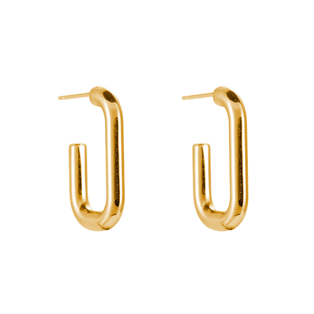 Dimension Ohrstecker mit elegantem geometrischem Design für einen modernen Look.