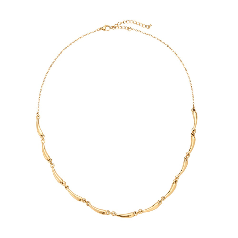 Elegante Drop Chain Halskette, ideal für stilvolle Outfits und besondere Anlässe.