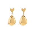 Drop Heart Ohrstecker – Elegante Ohrstecker mit Herz-Design für einen romantischen Look