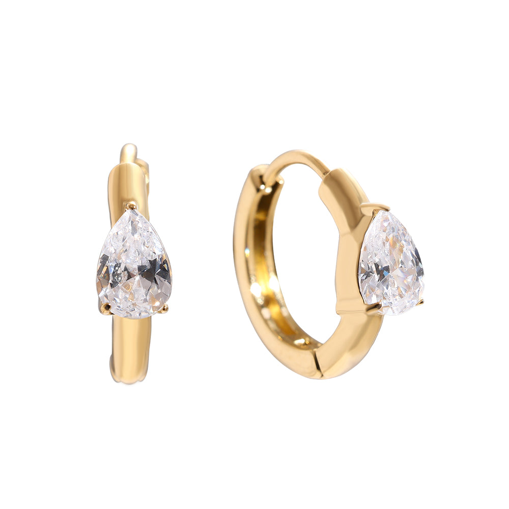 Drop Hoop Ohrringe – Elegante Ohrringe für jeden Anlass