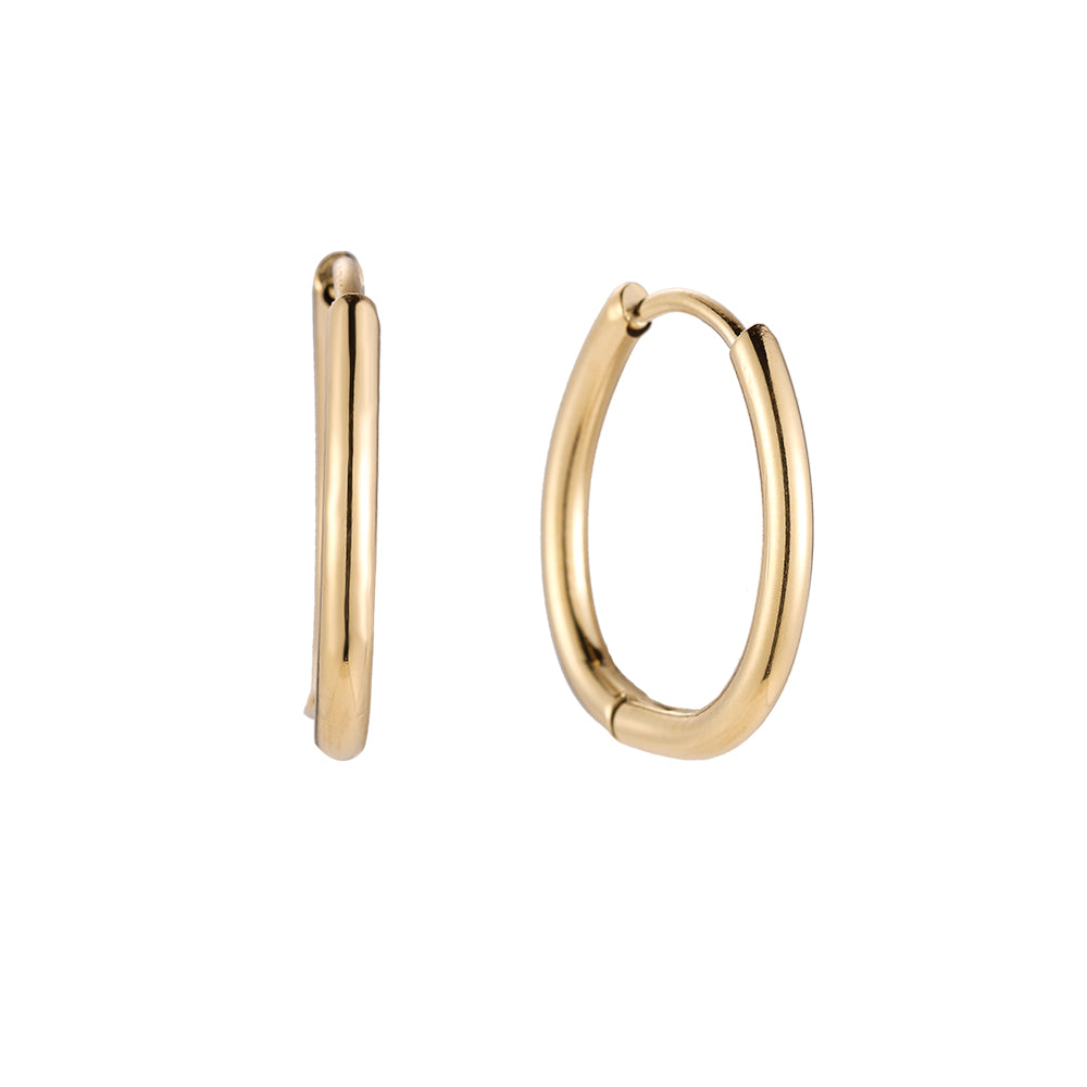 Egg Shape Ohrringe – Schlichte Ohrringe mit ovaler Form für einen eleganten Look