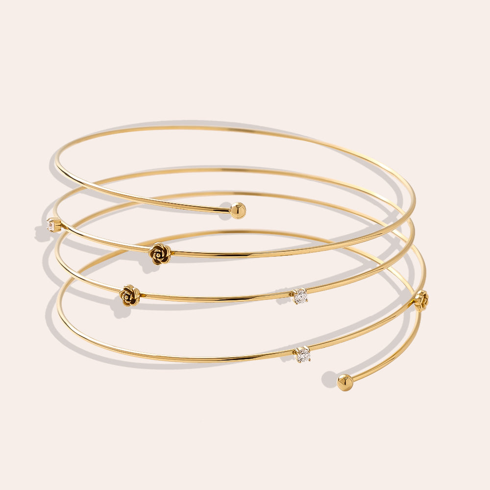 Armreifen Flower – Elegantes Accessoire für einen besonderen Look