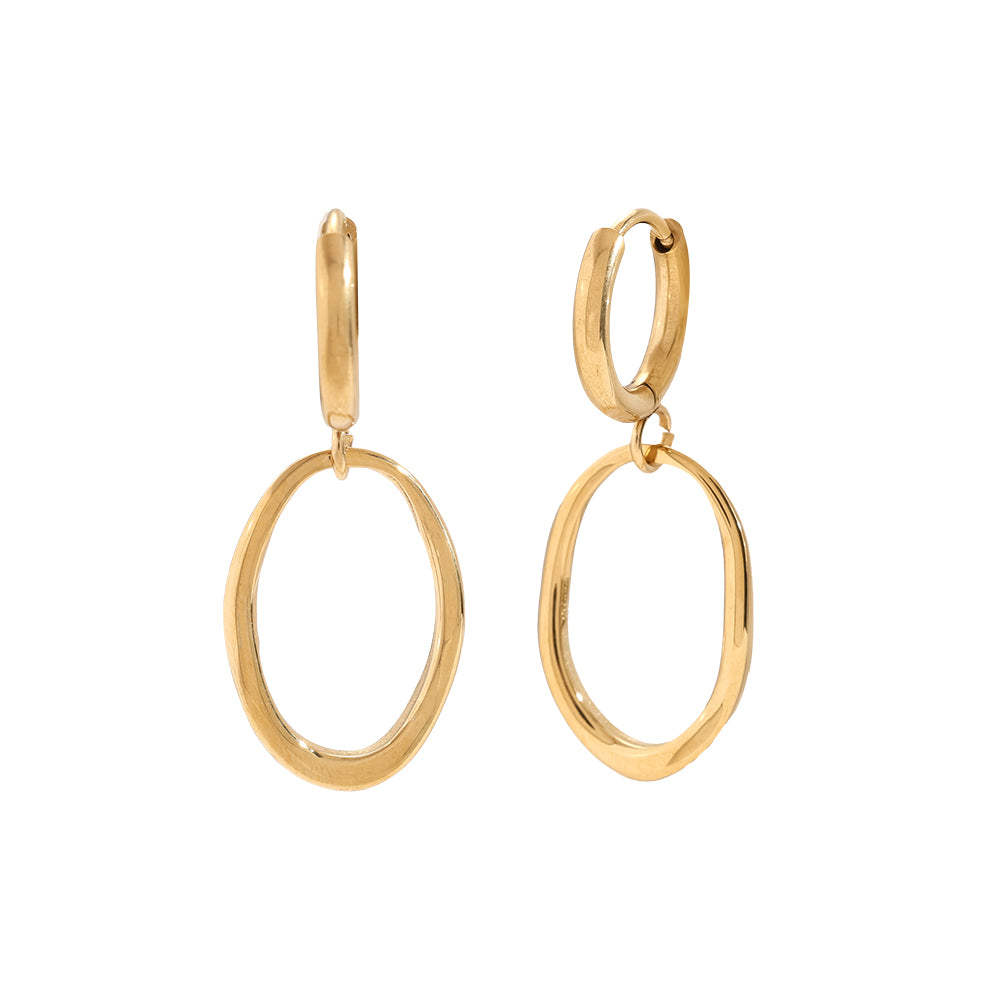 Elliptical Ohrringe – Schlichte Ohrringe mit elliptischer Form für einen modernen Look
