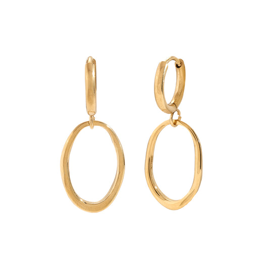 Elliptical Ohrringe – Schlichte Ohrringe mit elliptischer Form für einen modernen Look