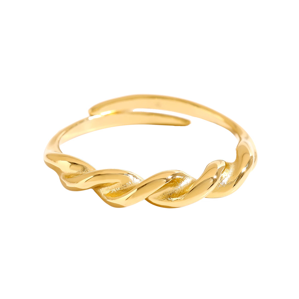 Eleganter Fine Twist Ring aus hochwertigem Material für einen modernen Look.
