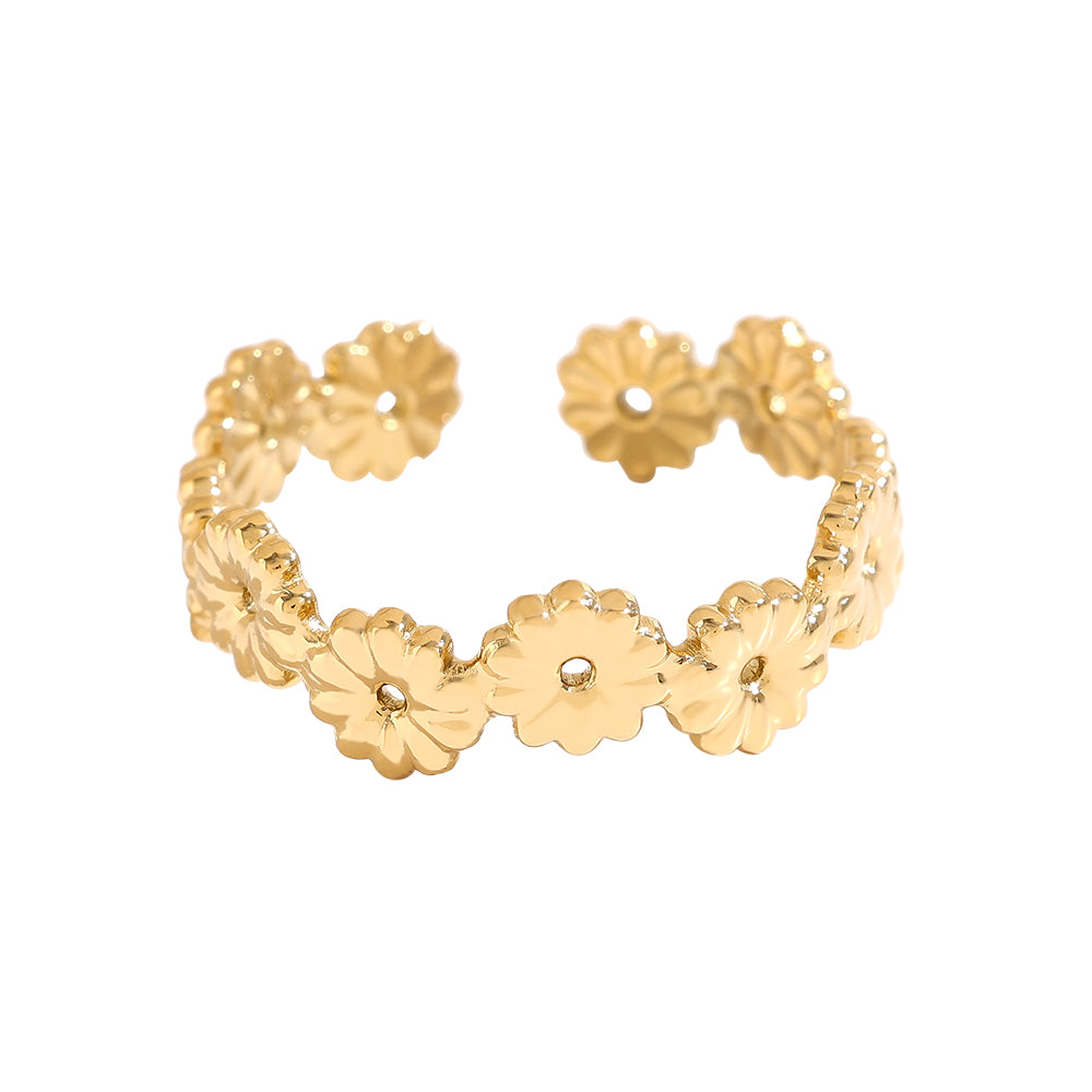 Eleganter Floral Ring – florales Design für einen femininen Look.