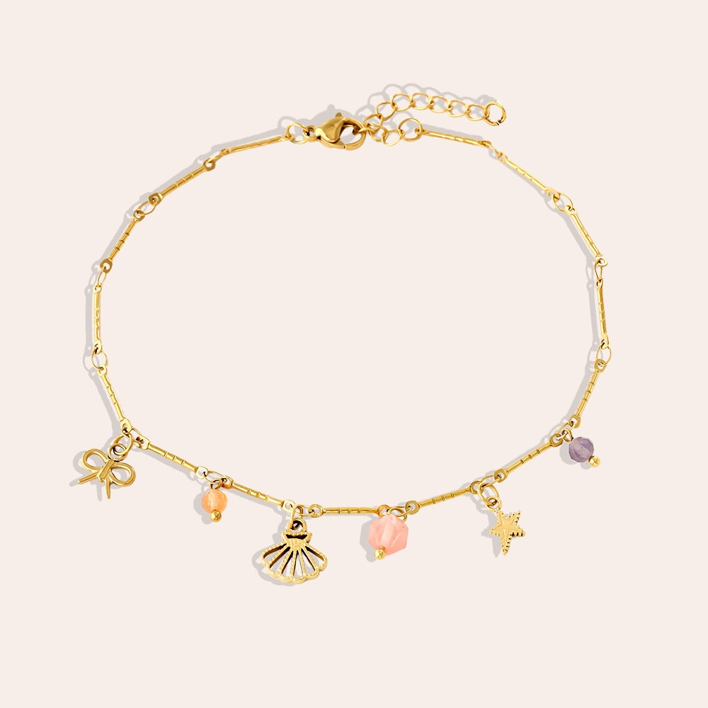 Fußkette im Sweet Charms Stil – feminines Accessoire für Damen