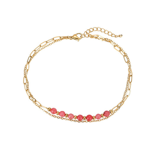 Garnet Fußkette mit elegantem Design für Damen