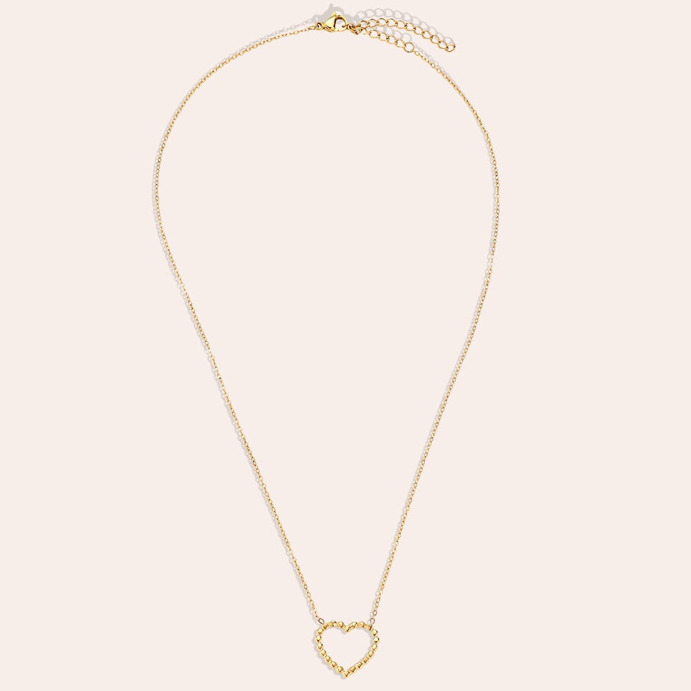Stilvolle Single Heart Halskette, die deinem Outfit eine besondere Note verleiht.