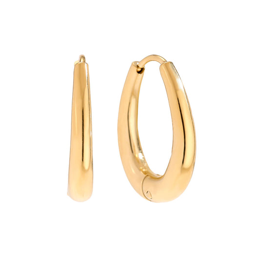 Egg Hoop Ohrringe mit modernem, eleganten Hoop-Design für stilvolle Akzente