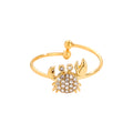 Krabben Ring filigranes Design